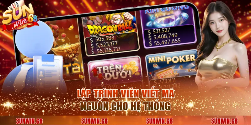 Lập trình viên viết mã nguồn cho hệ thống